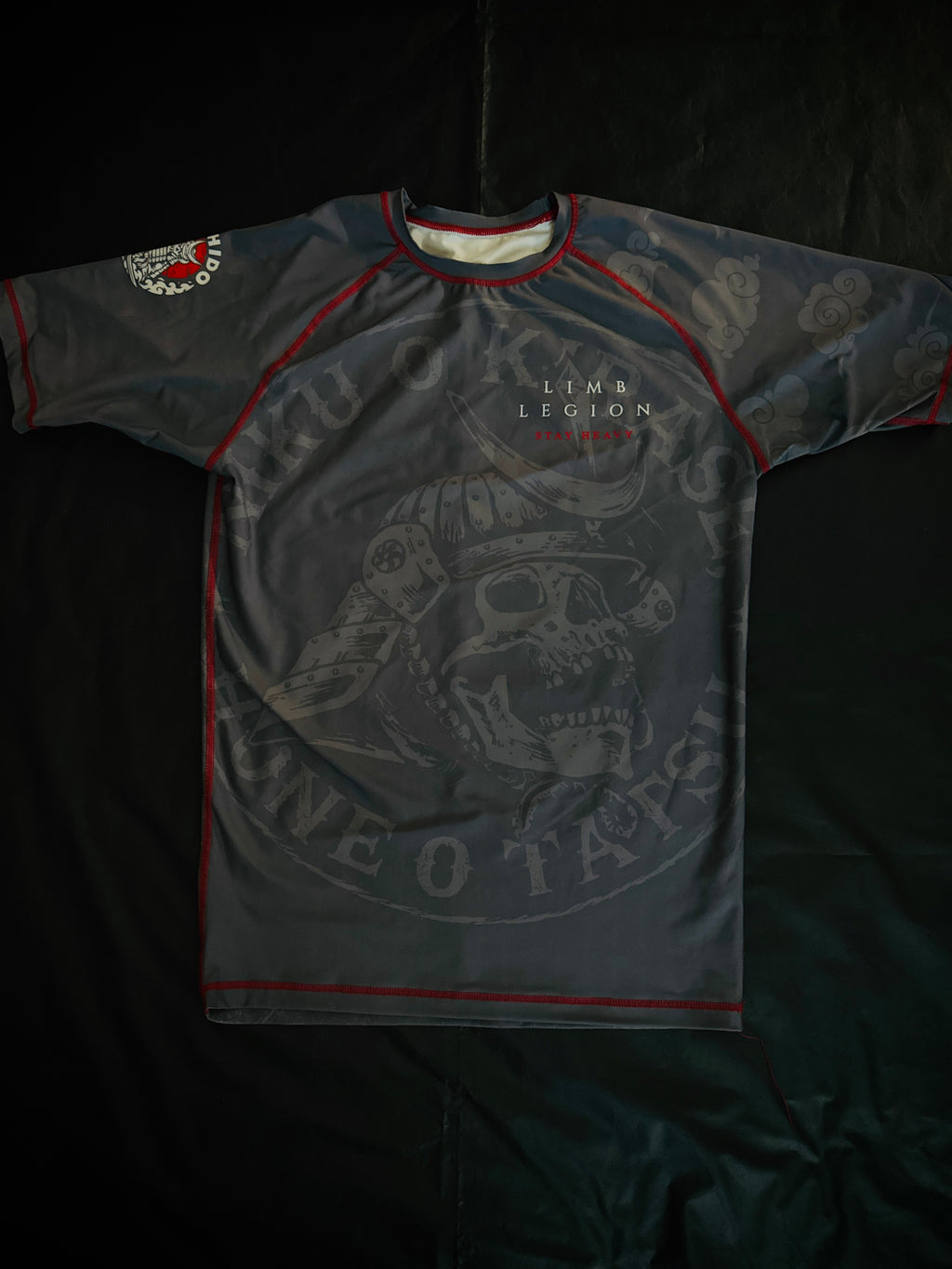 Sacrifice Rashguard – ASH GREY Short-Sleeve Rashguard | Limb Legion