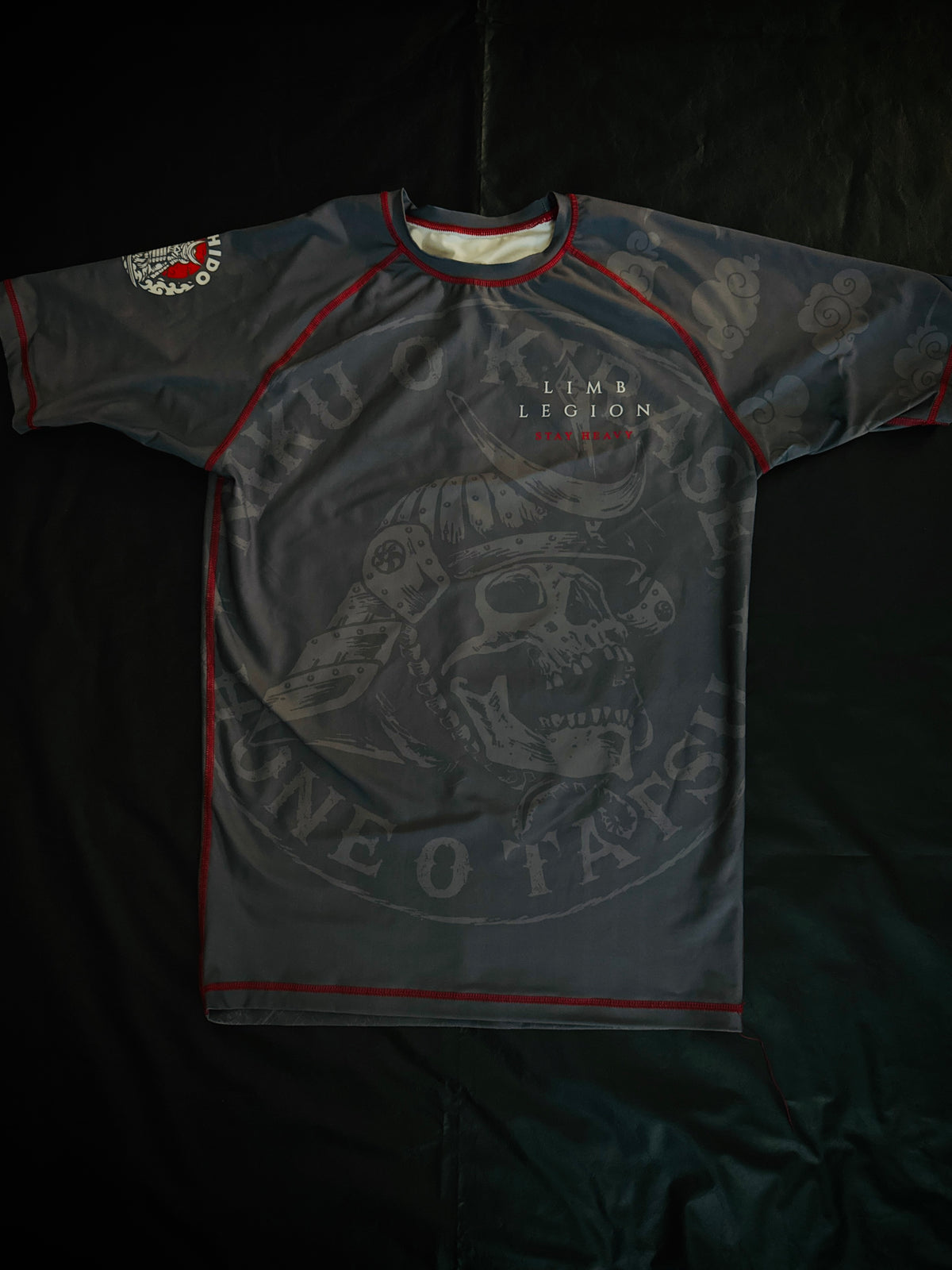 Sacrifice Rashguard – ASH GREY Short-Sleeve Rashguard | Limb Legion