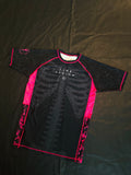 LIMB LEGION PRESSURE BLOOMS SHORT SLEEVE JIU JITSU RASHGUARD-BLACK & PINK